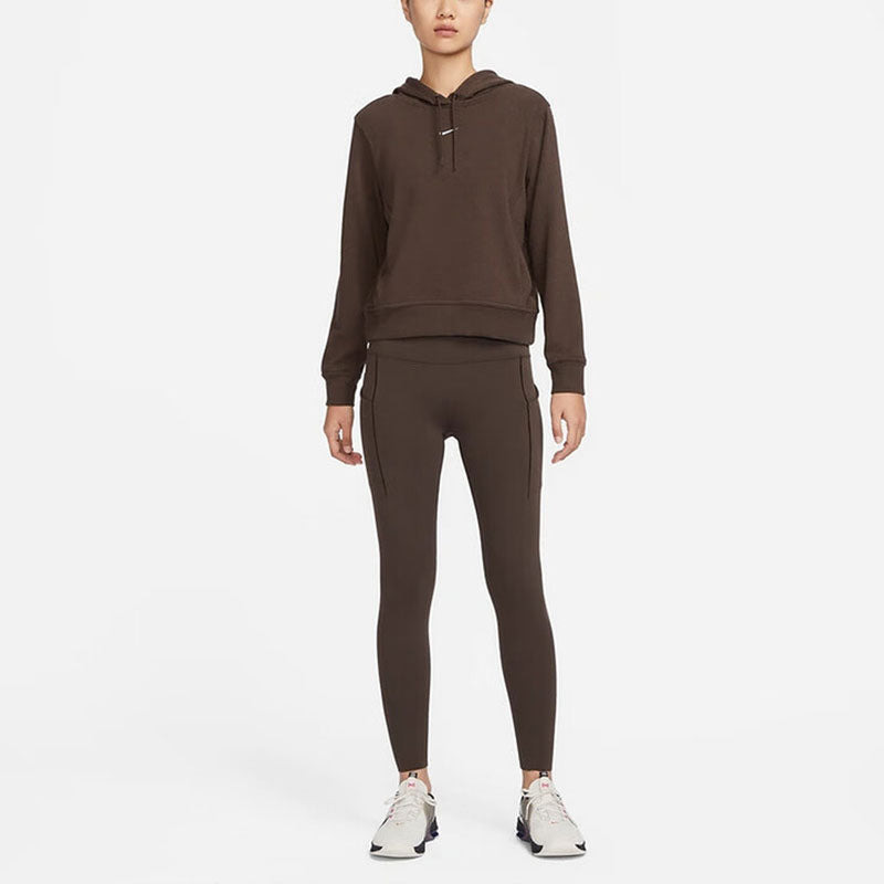 (WMNS) Nike Spring Sports Casual Sweatshirt Pullover 'Brown' FB5144-237 - 4