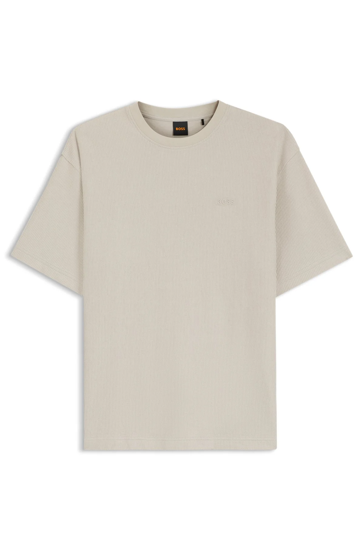 RELAXED-FIT T-SHIRT IN RIBBED COTTON - 1