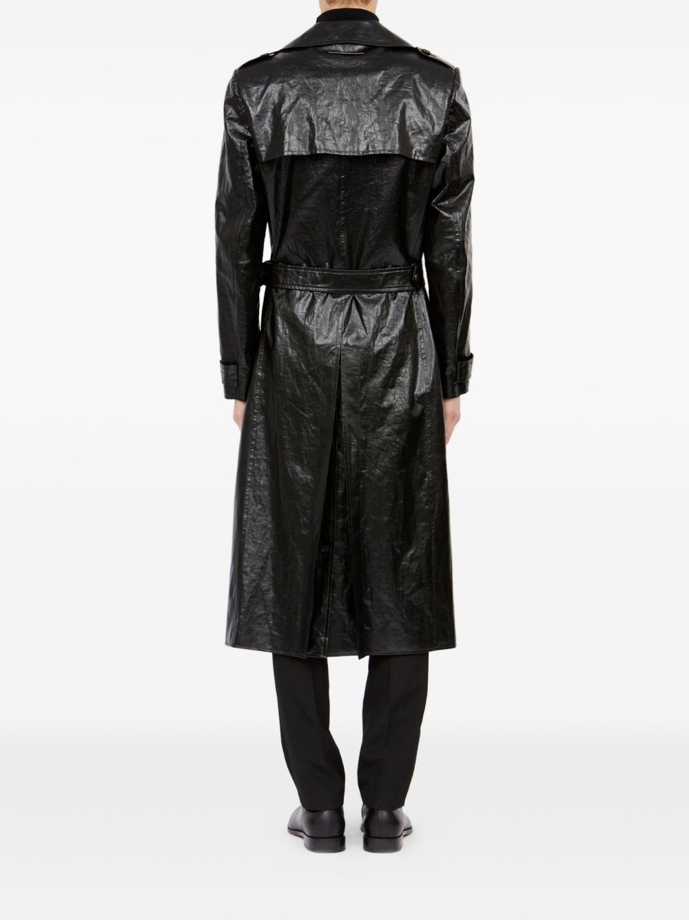 double-breasted trench coat - 4