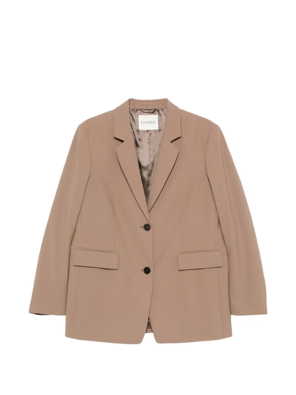single-breasted notched-lapels blazer - 1