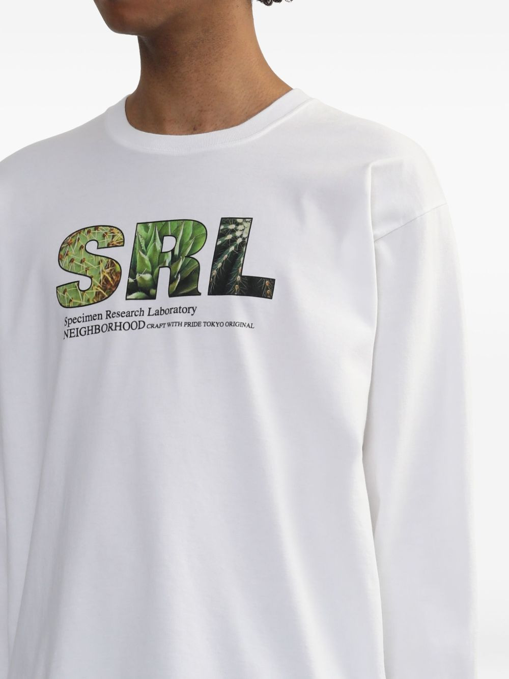 SRL logo-graphic long-sleeve T-shirt - 5