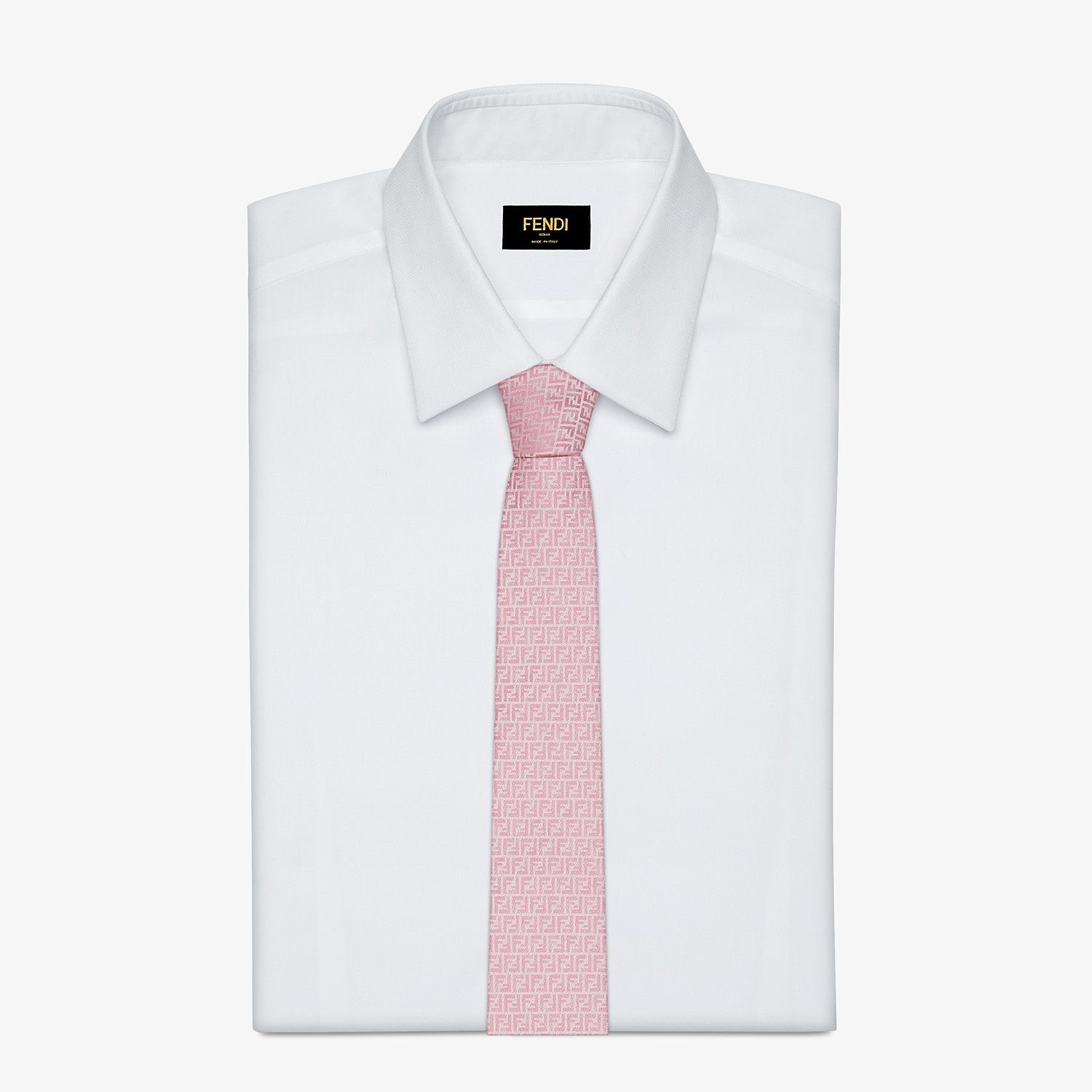 Pink silk tie - 2