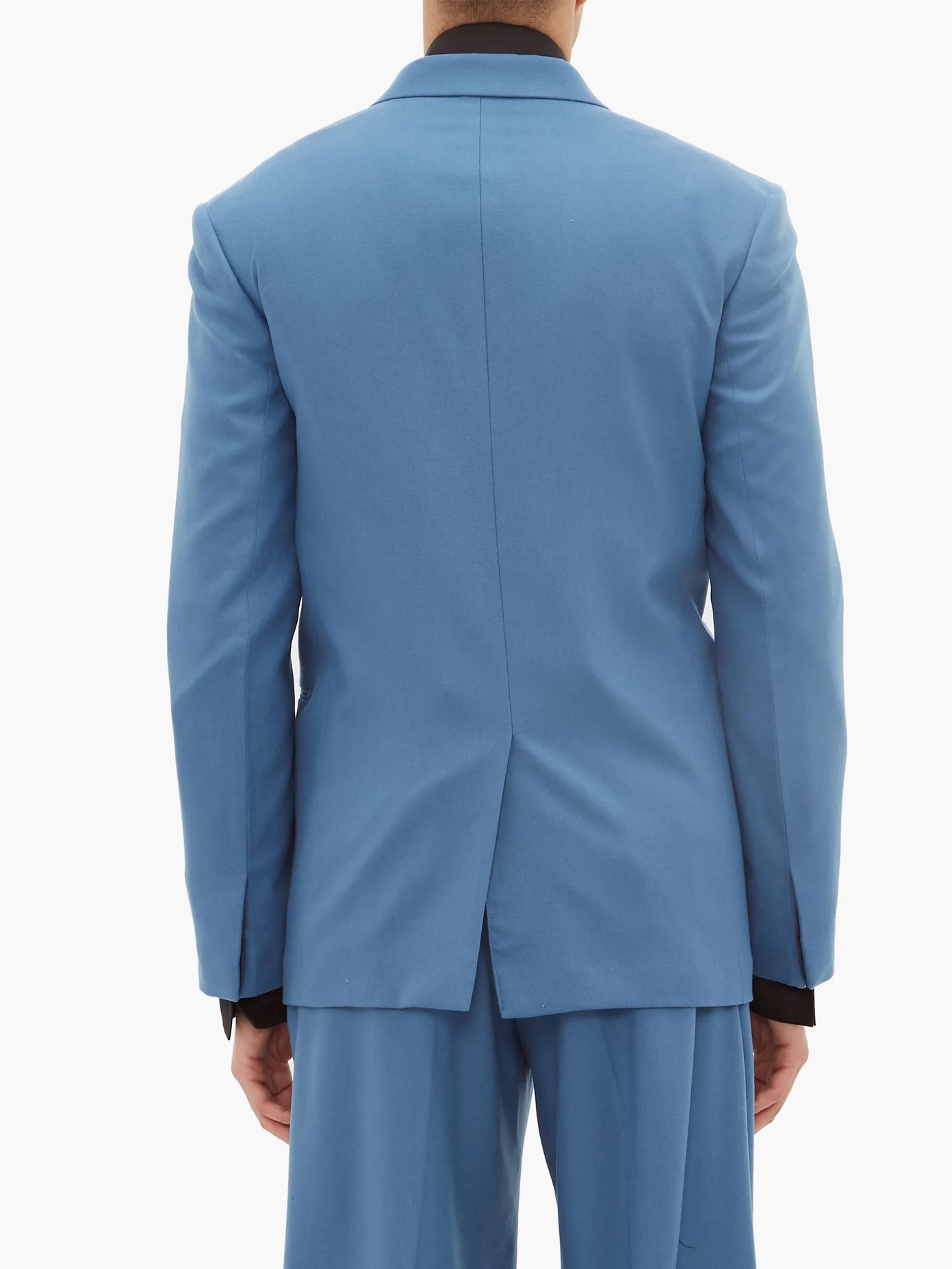 Double-breasted cashmere-blend suit jacket - 5