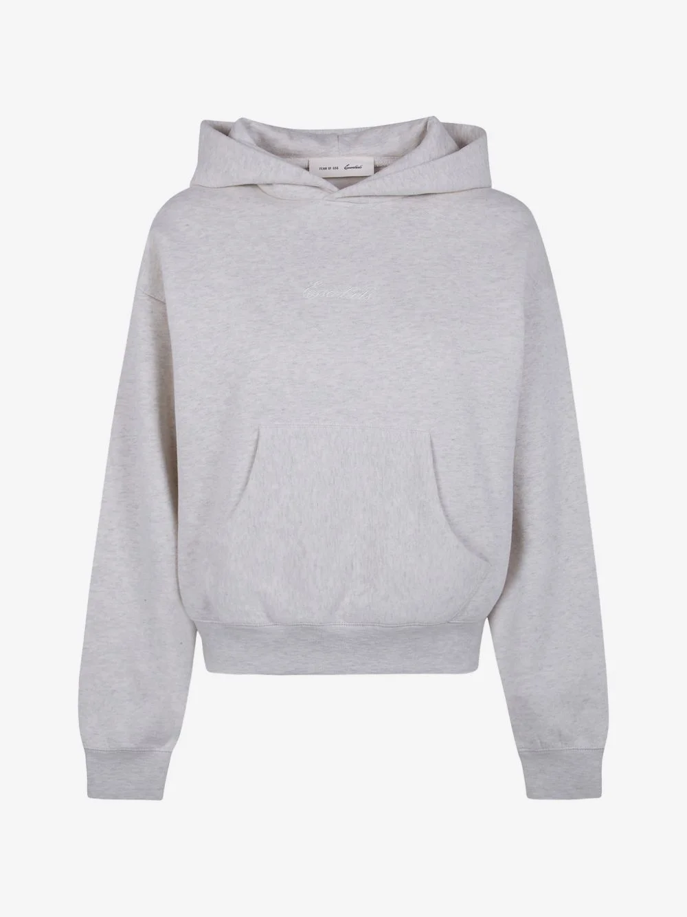 logo-embroidered hoodie - 1