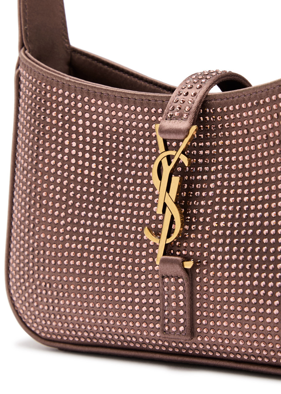 Saint Laurent Le 5 à 7 Mini Crystal-embellished top Handle bag - 3