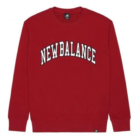 New Balance Men's New Balance Alphabet Printing Round Neck Casual Pullover Red MT03515-NCR - 1