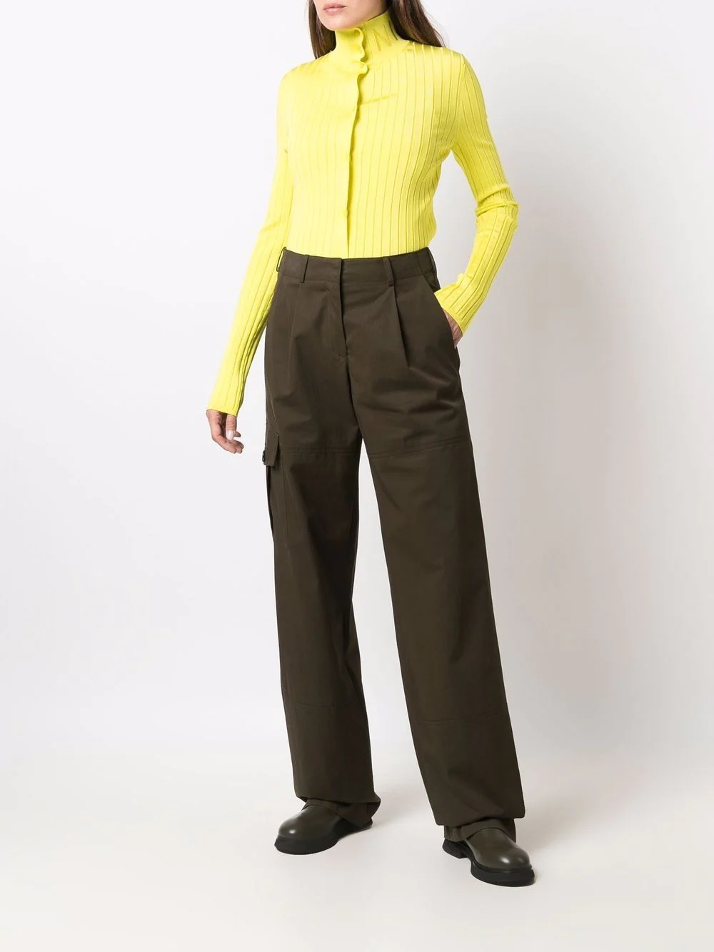 wide-leg cargo trousers - 2