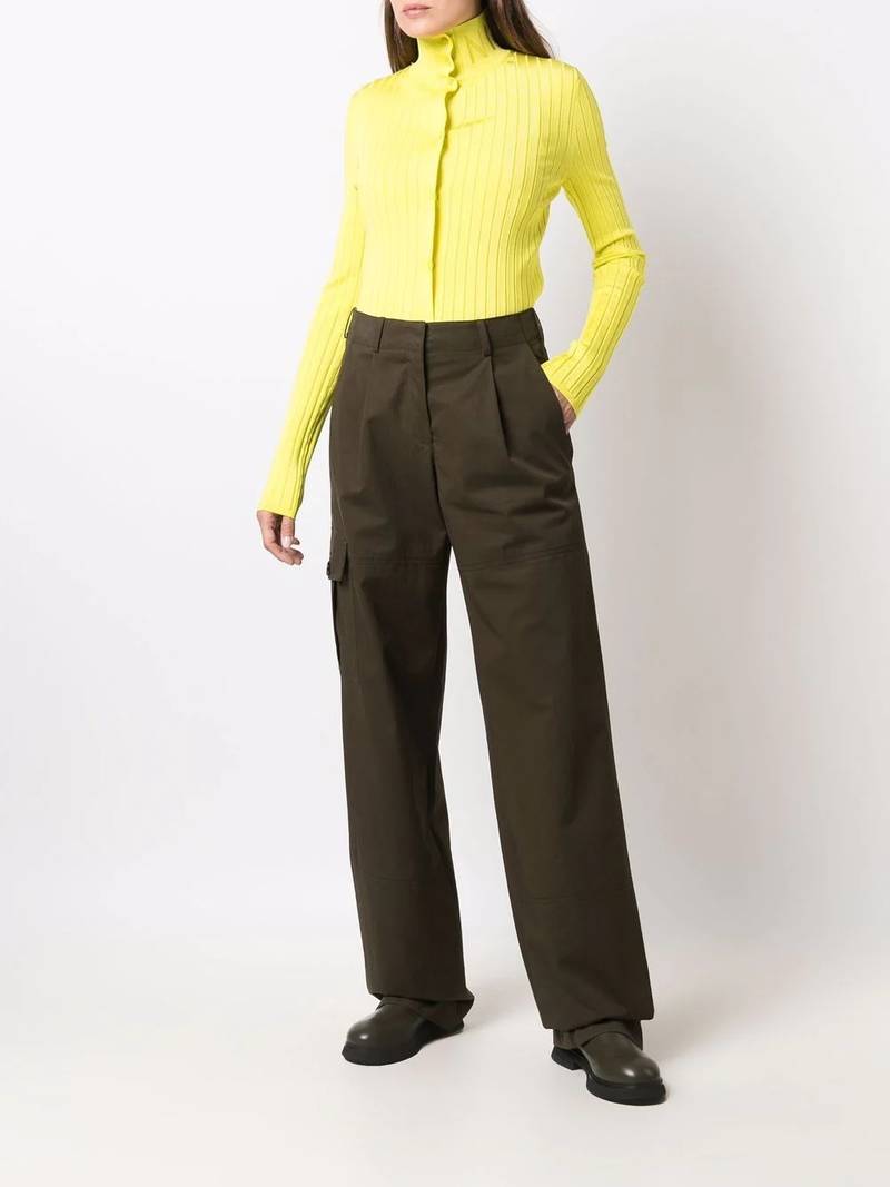 NINA RICCI wide-leg cargo trousers outlook