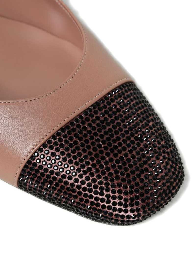 rhinestone-embellished slingback pumps 5