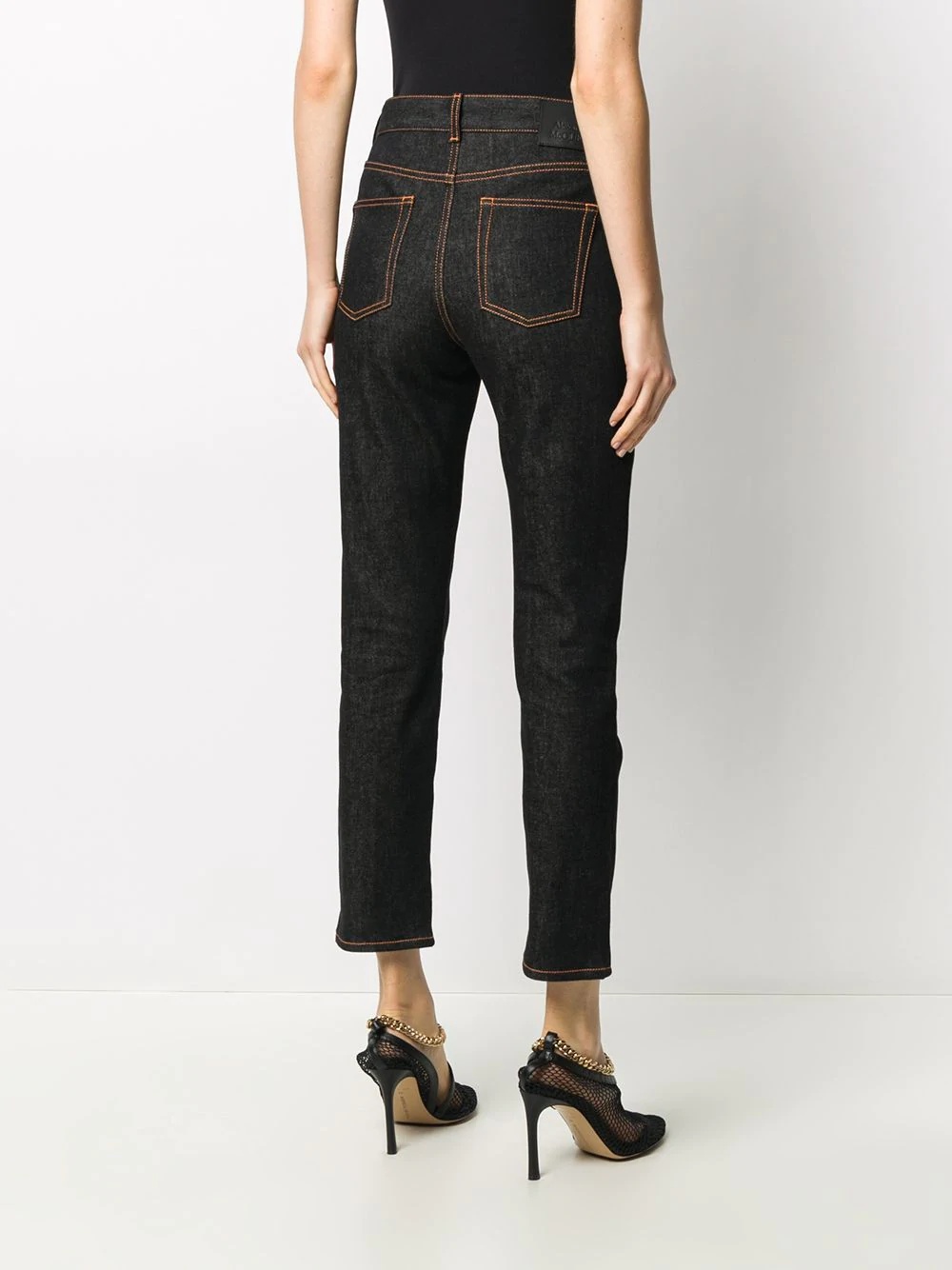 High-rise cropped denim jeans - 4