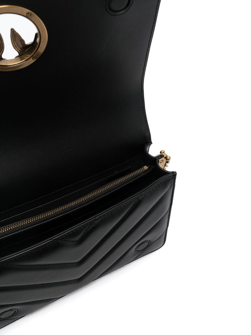Love quilted leather shoulder bag 5