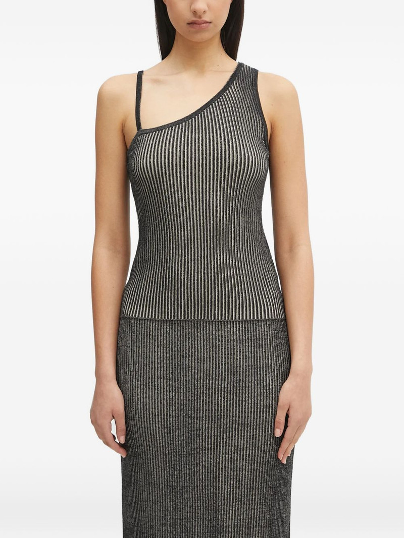 striped one-shoulder top 1