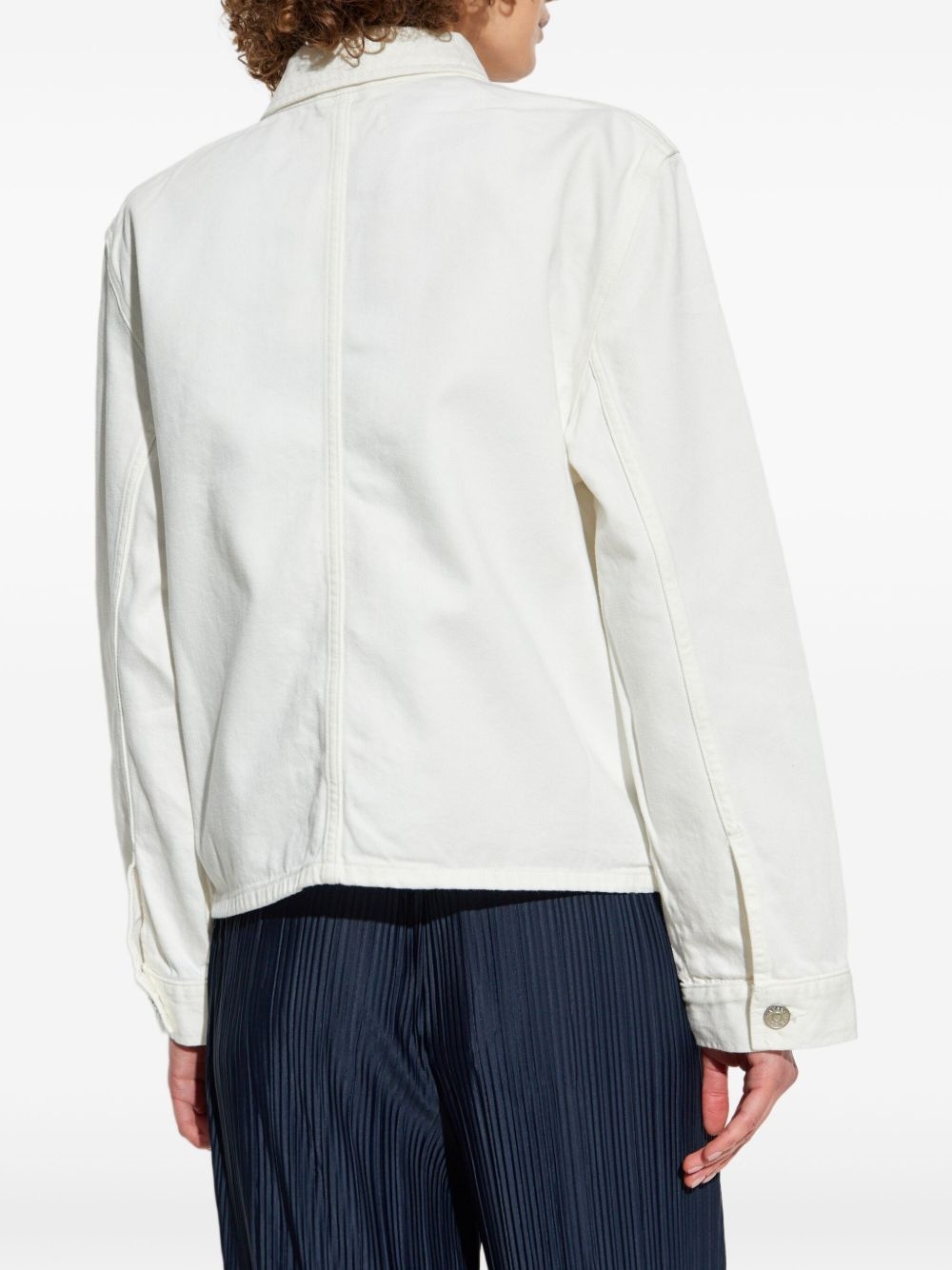 button-up utility jacket - 4