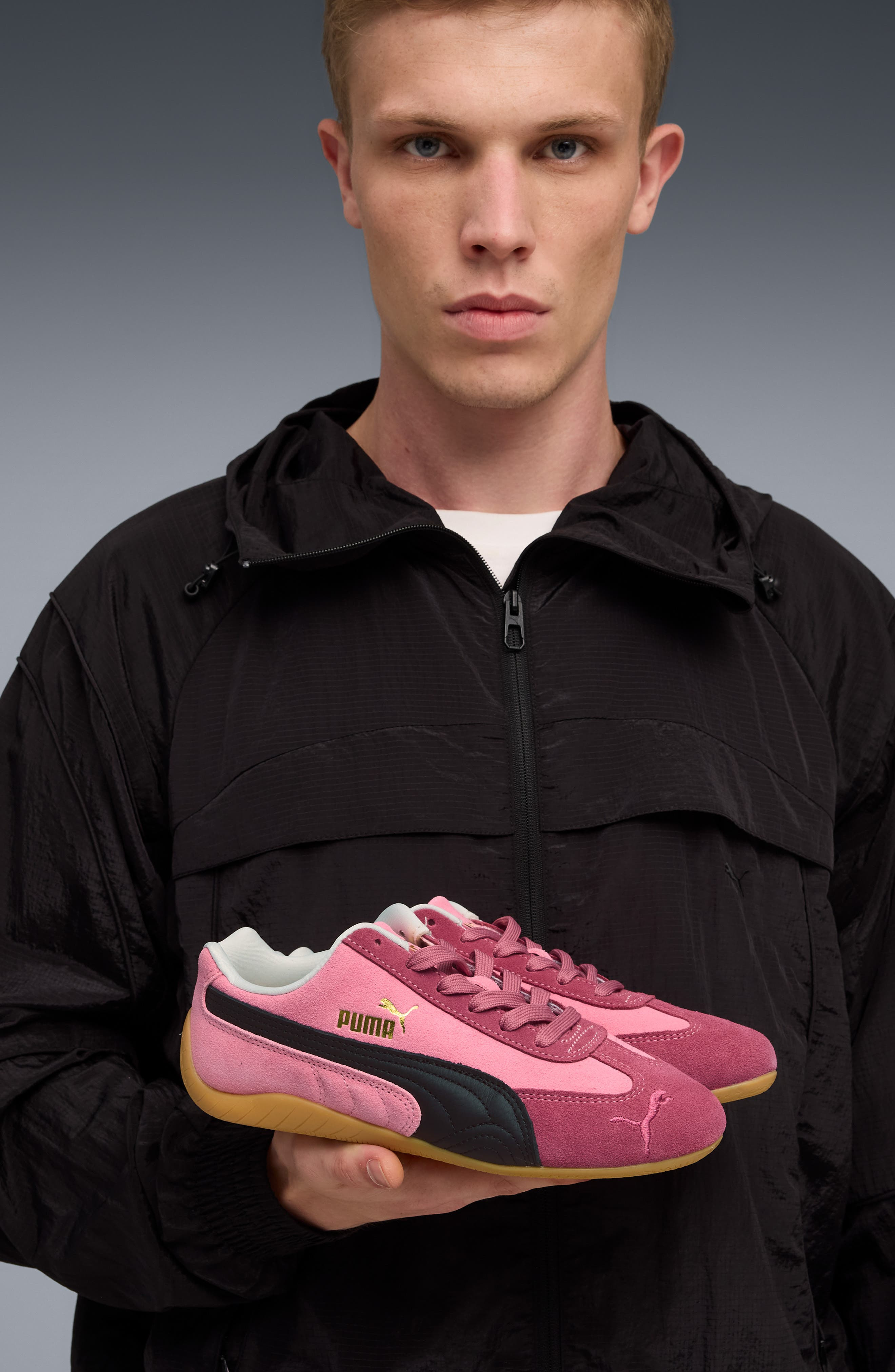 PUMA Speedcat OG Sneaker in Strawberry Burst/Puma Black at Nordstrom - 9