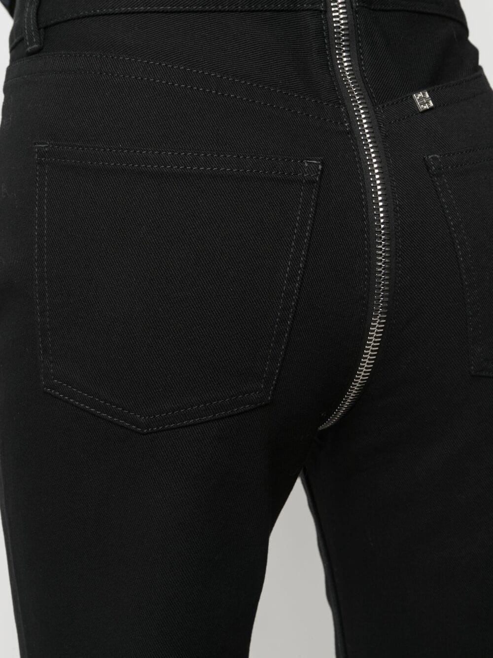 slim cut zip-detail jeans - 5