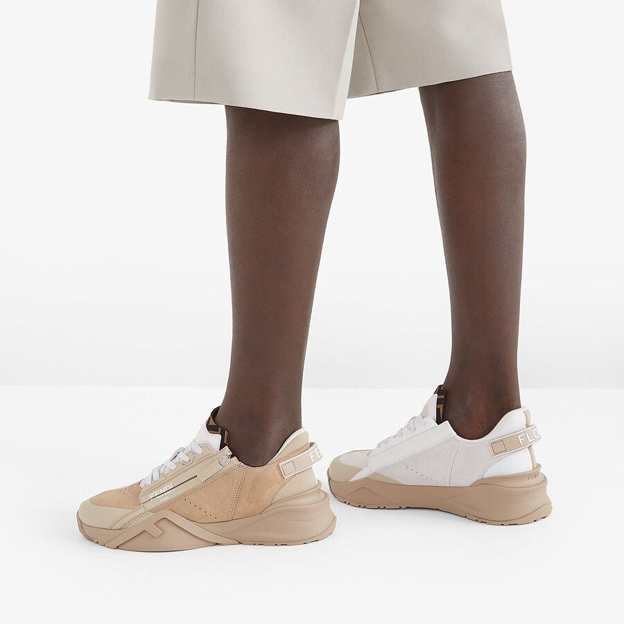 Beige suede low-tops - 6