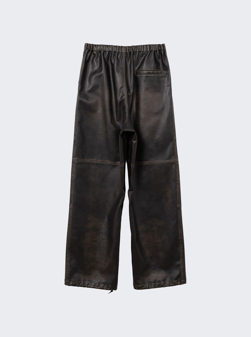 Maison MIHARAYASUHIRO Vegan Leather Trousers Black outlook