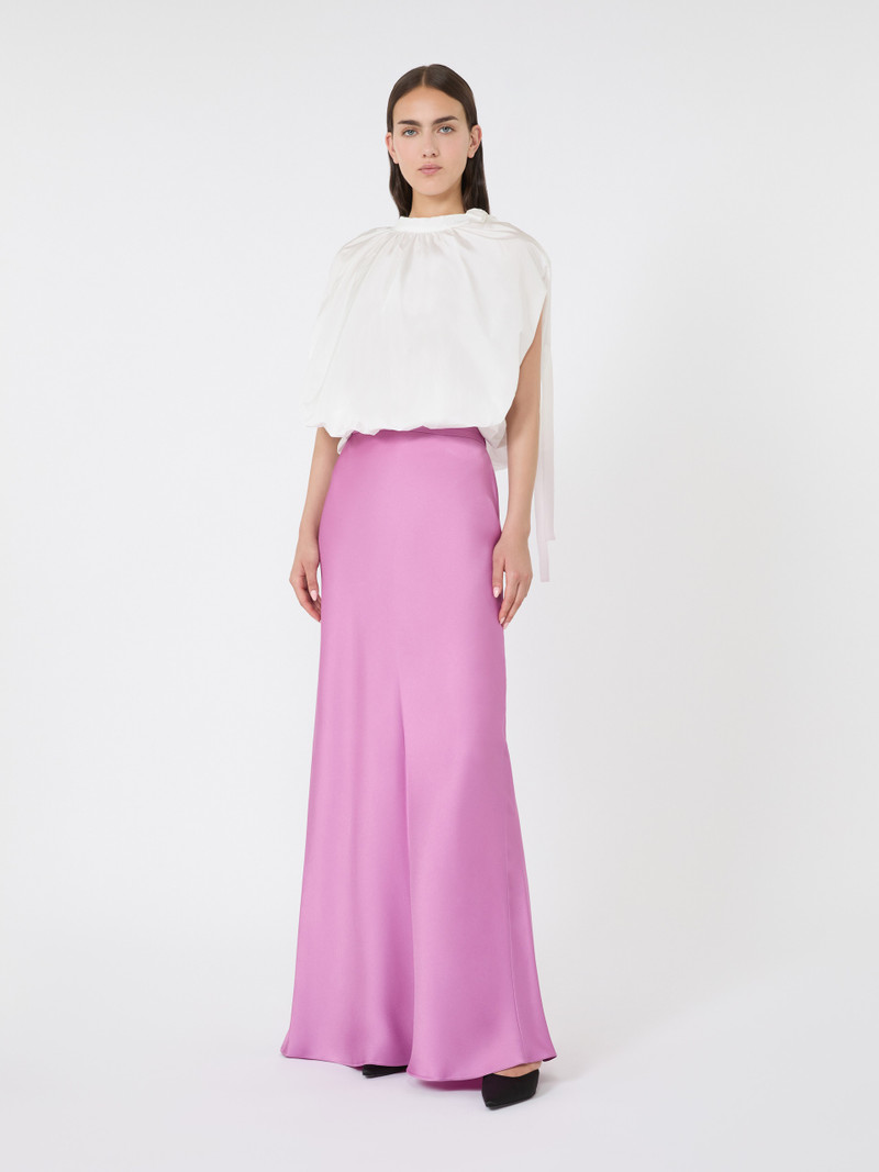 Max Mara RIMINI Flowing envers satin skirt outlook