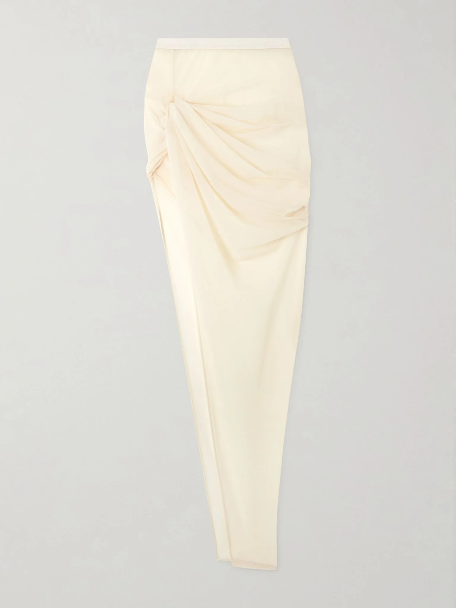 Twist Edfu asymmetric draped jersey maxi skirt Ivory - 1