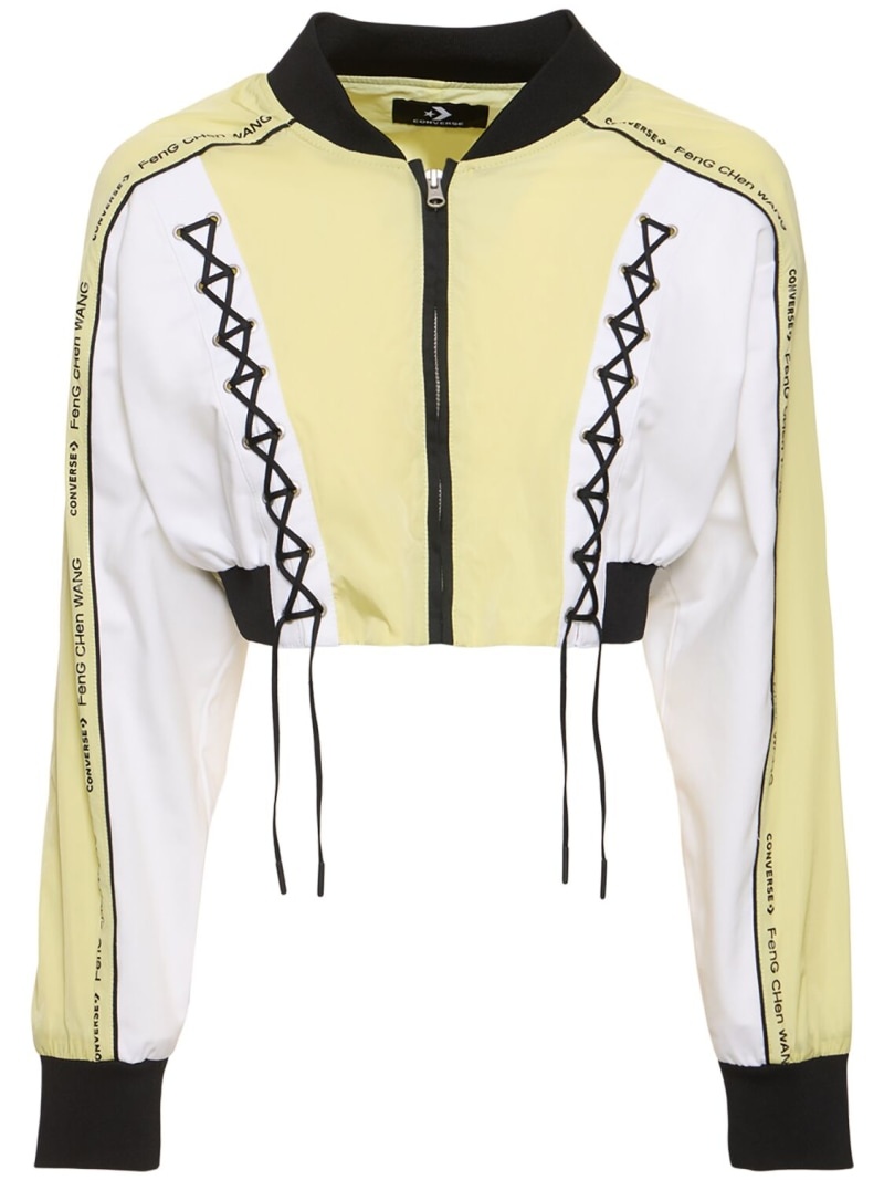 Converse Feng Cheng Wang cropped bomber jacket REVERSIBLE