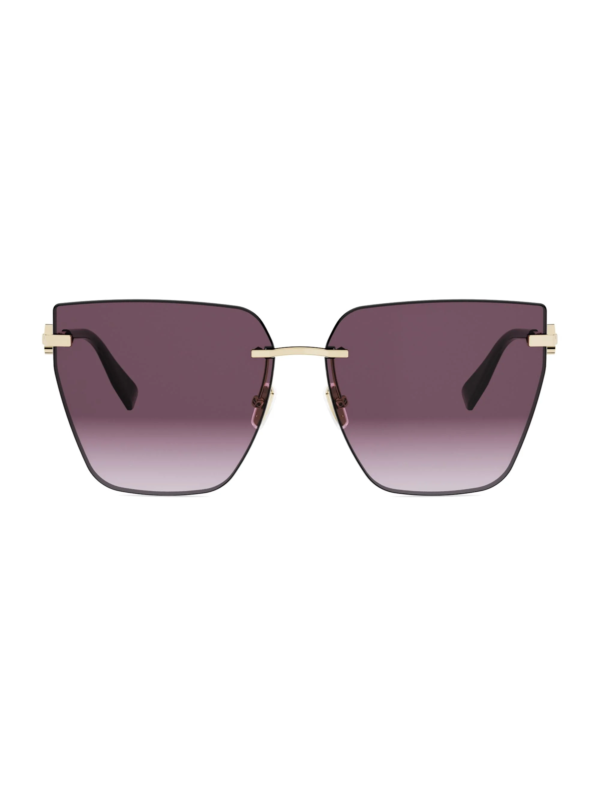 Women's 61MM Butterfly Sunglasses - Gold Other Gradient Bordeaux - 1