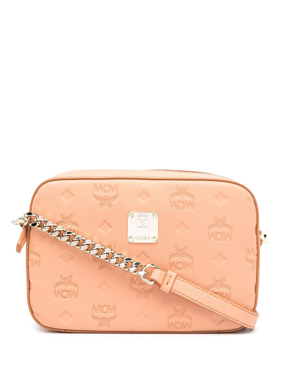 logo-embossed cross body bag - 1