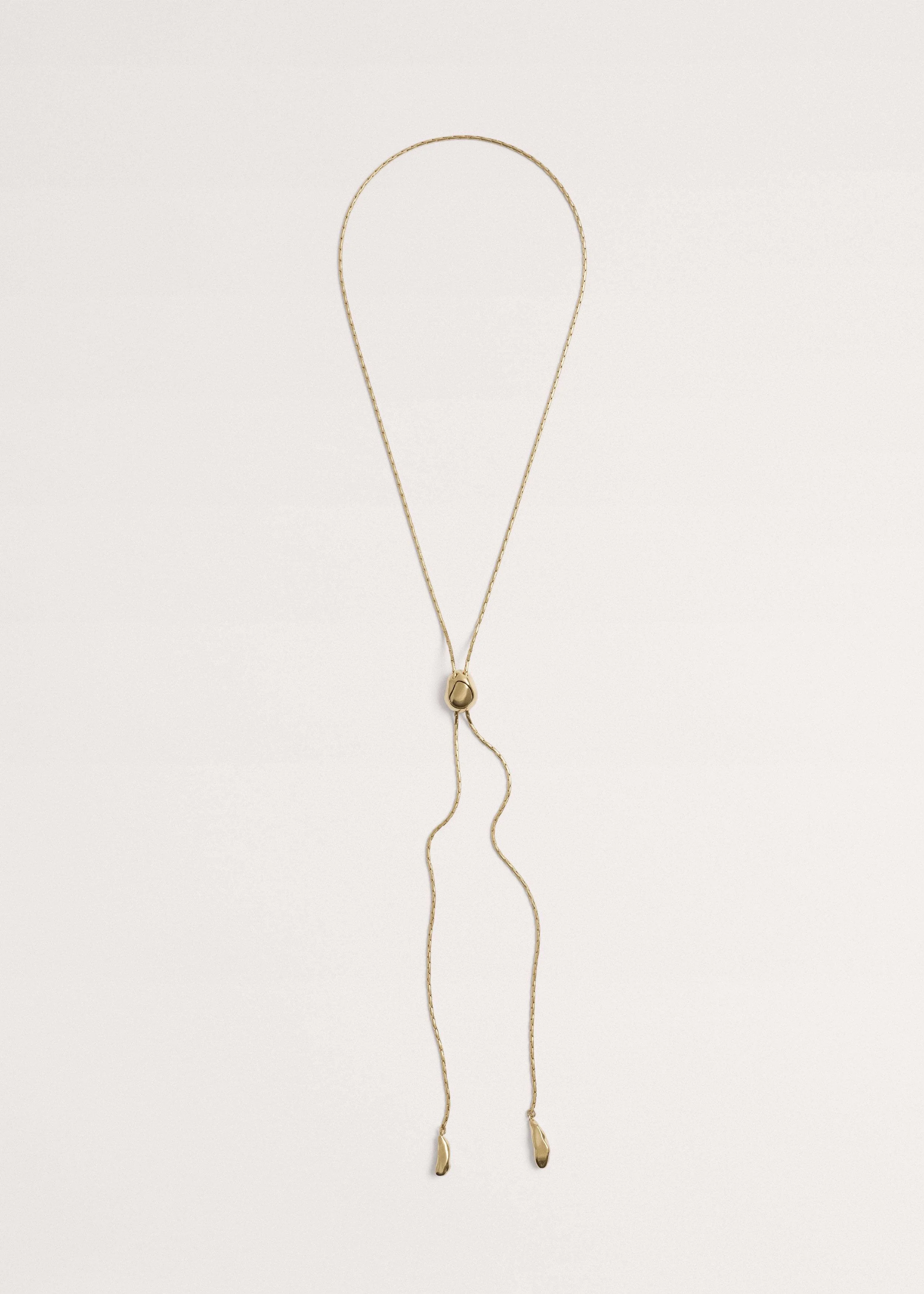 Small Drop Lariat Necklace - 1