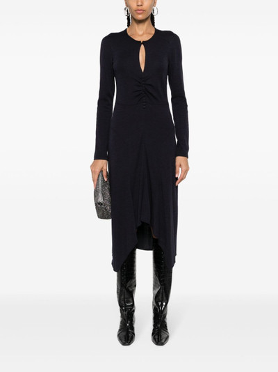 Isabel Marant keyhole-neck midi dress outlook