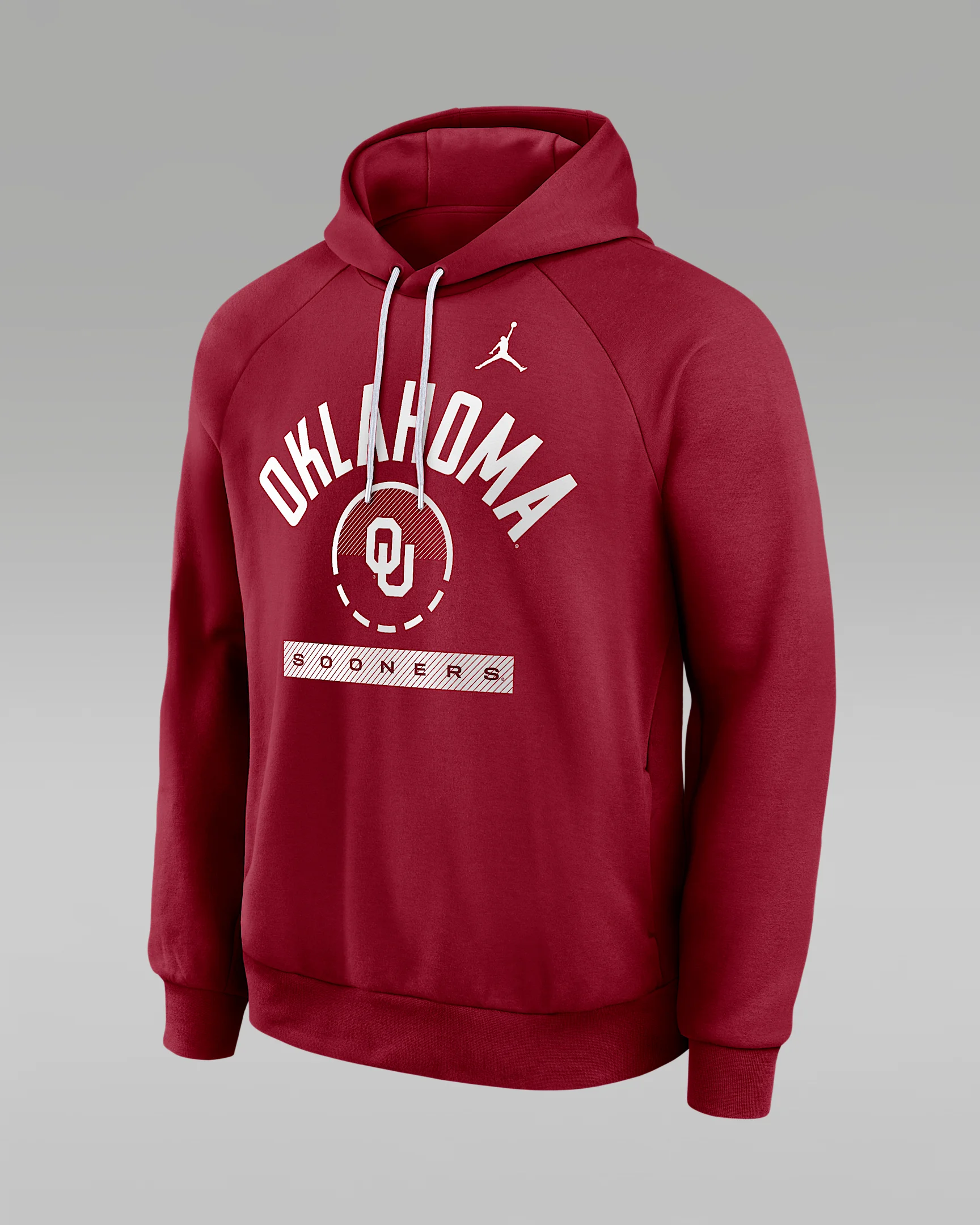 Oklahoma Courtside Men's Jordan Brand Dri-FIT College Pullover Hoodie - 1
