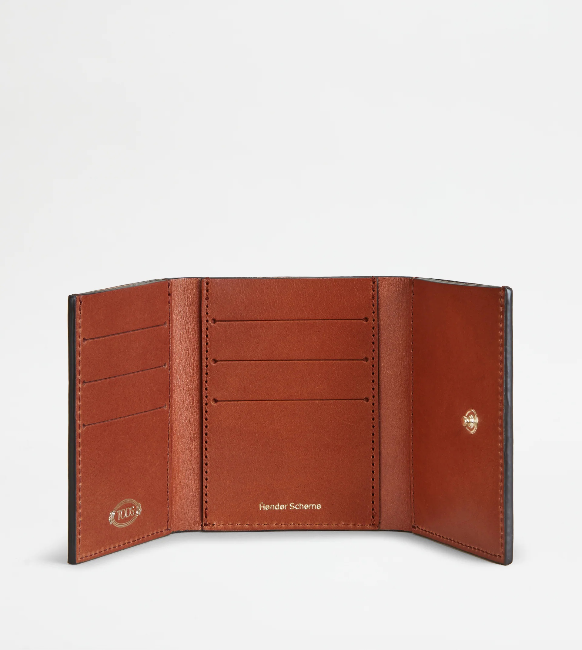 WALLET IN LEATHER - BROWN - 2