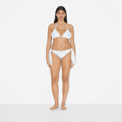 Burberry Check Stretch Nylon Triangle Bikini outlook