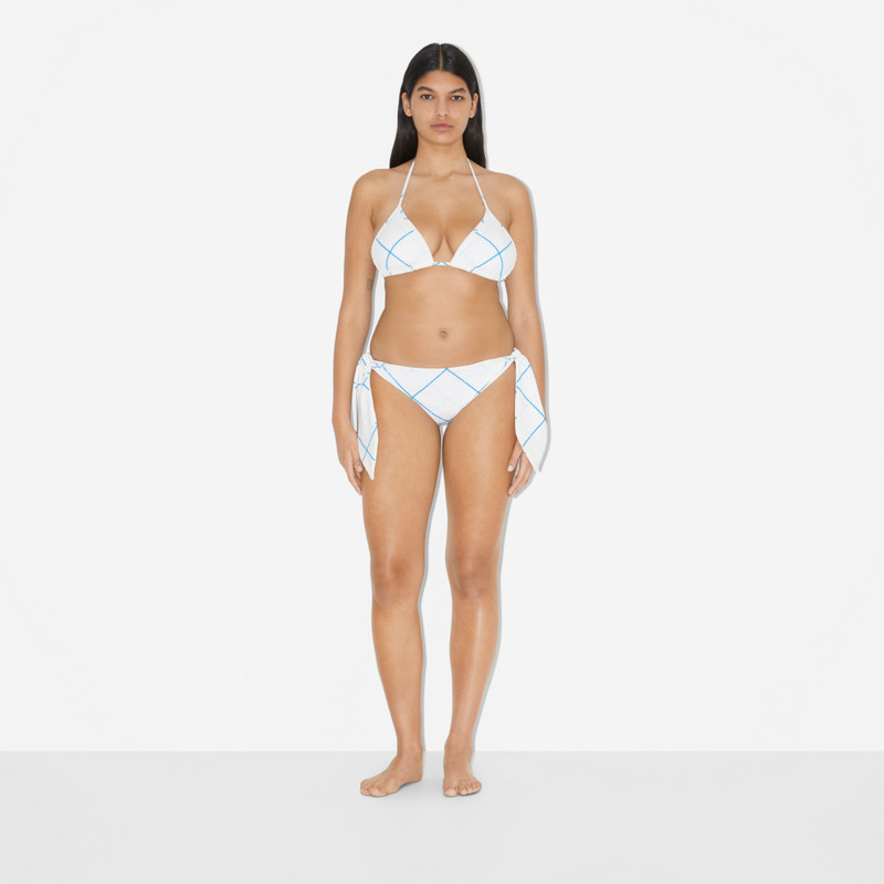 Burberry Check Stretch Nylon Triangle Bikini outlook