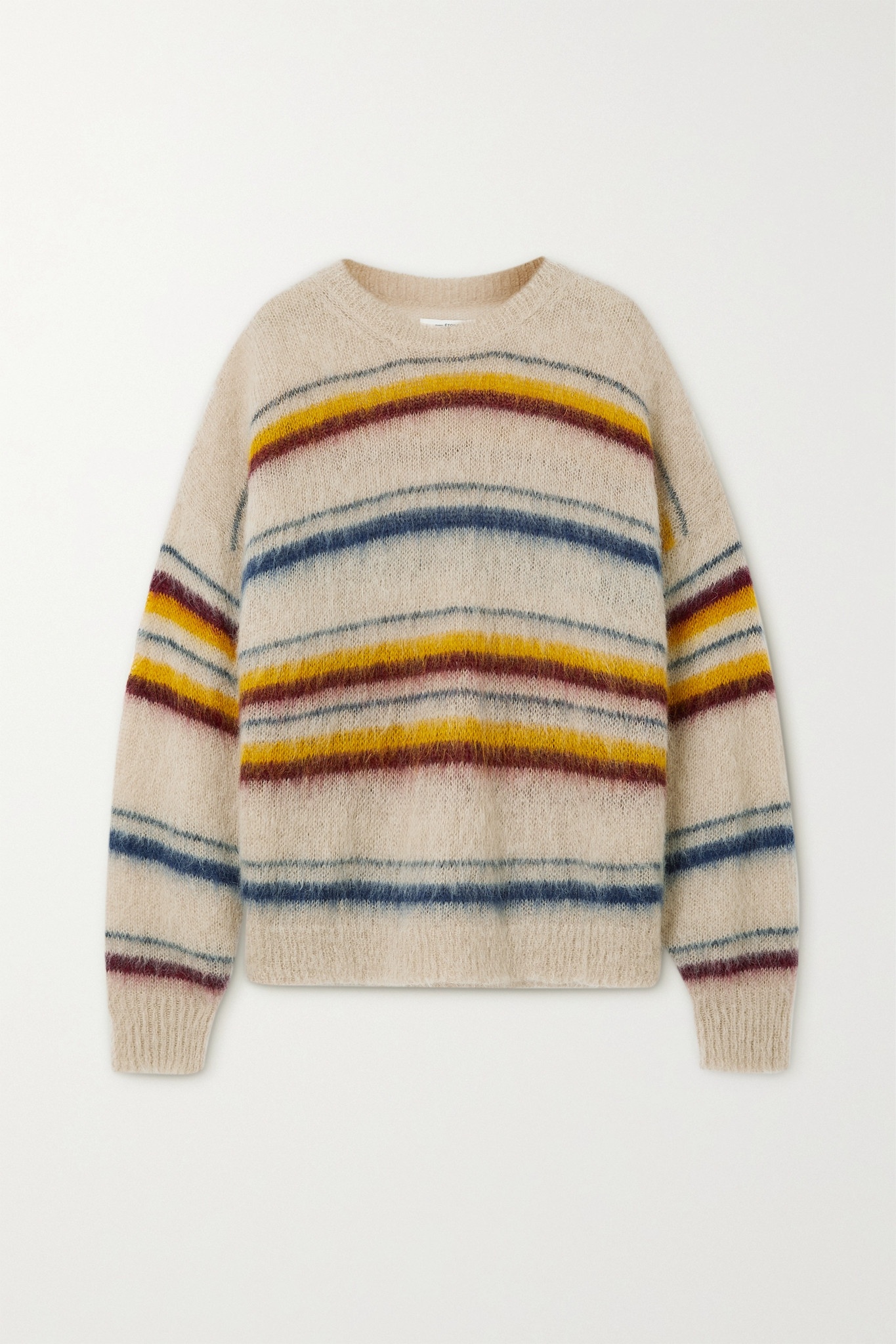 Drussell striped mohair-blend sweater - 1