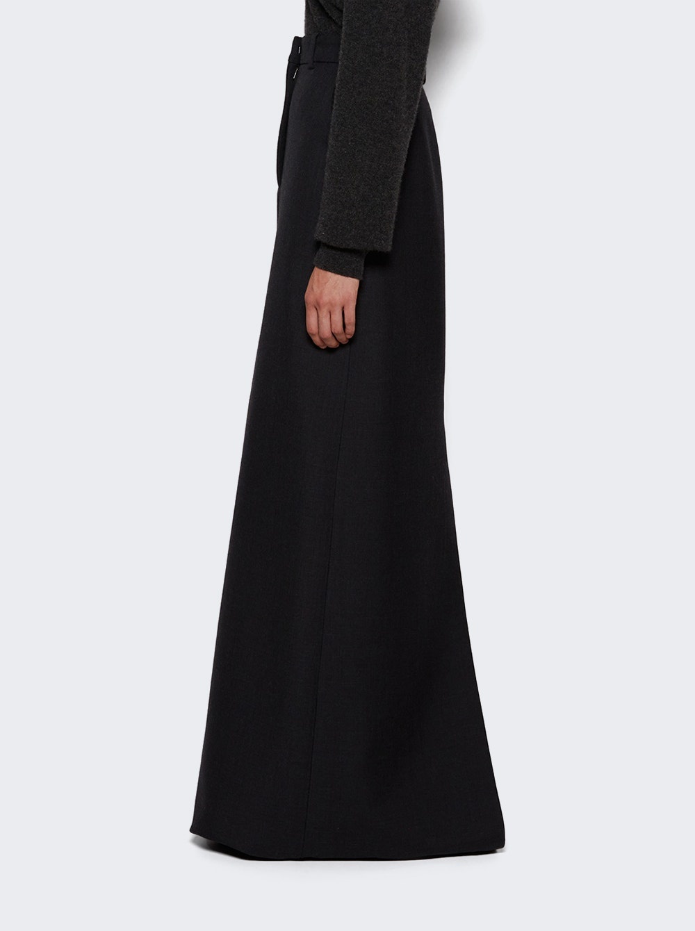 Roux Wool Skirt Dark Charcoal - 4