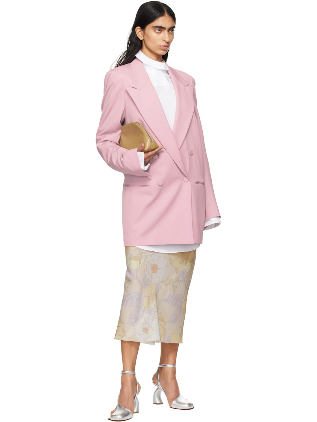 Pink Wool Blazer - 4