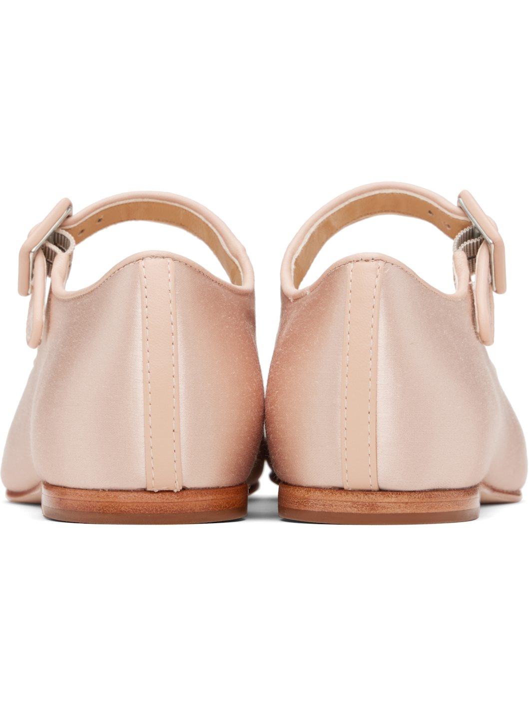 Pink Mary Jane Pointe Ballerina Flats - 2
