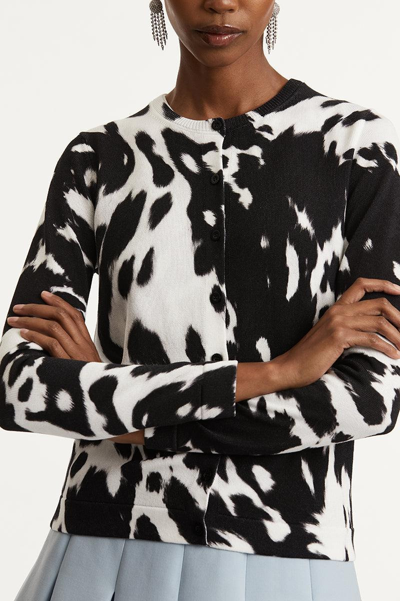 Cow Inset Cardigan - 4