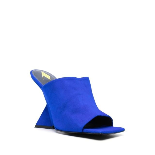 Blue Cheope mules with sculpted heel - 2