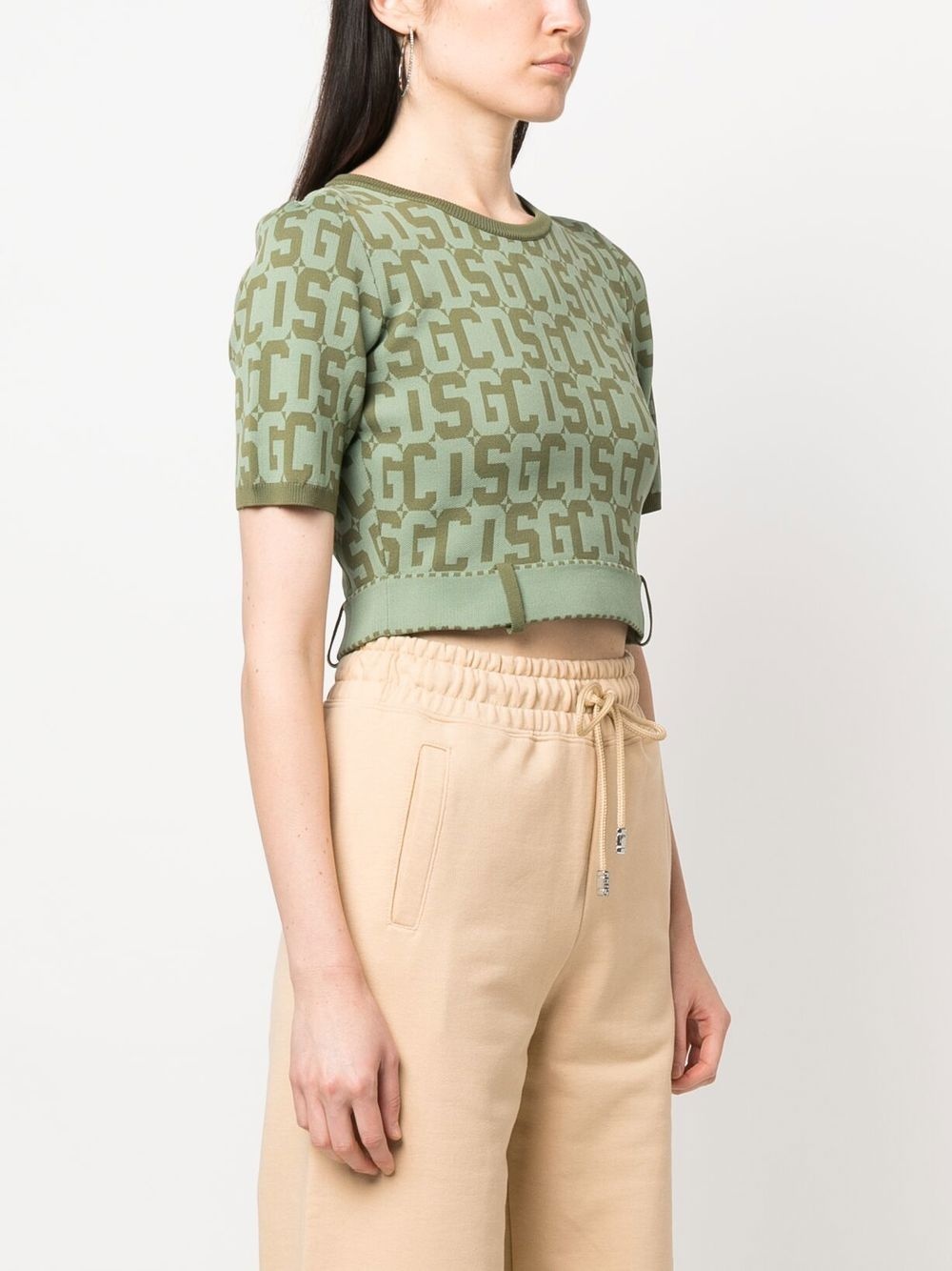 Matilda monogram cropped top - 3