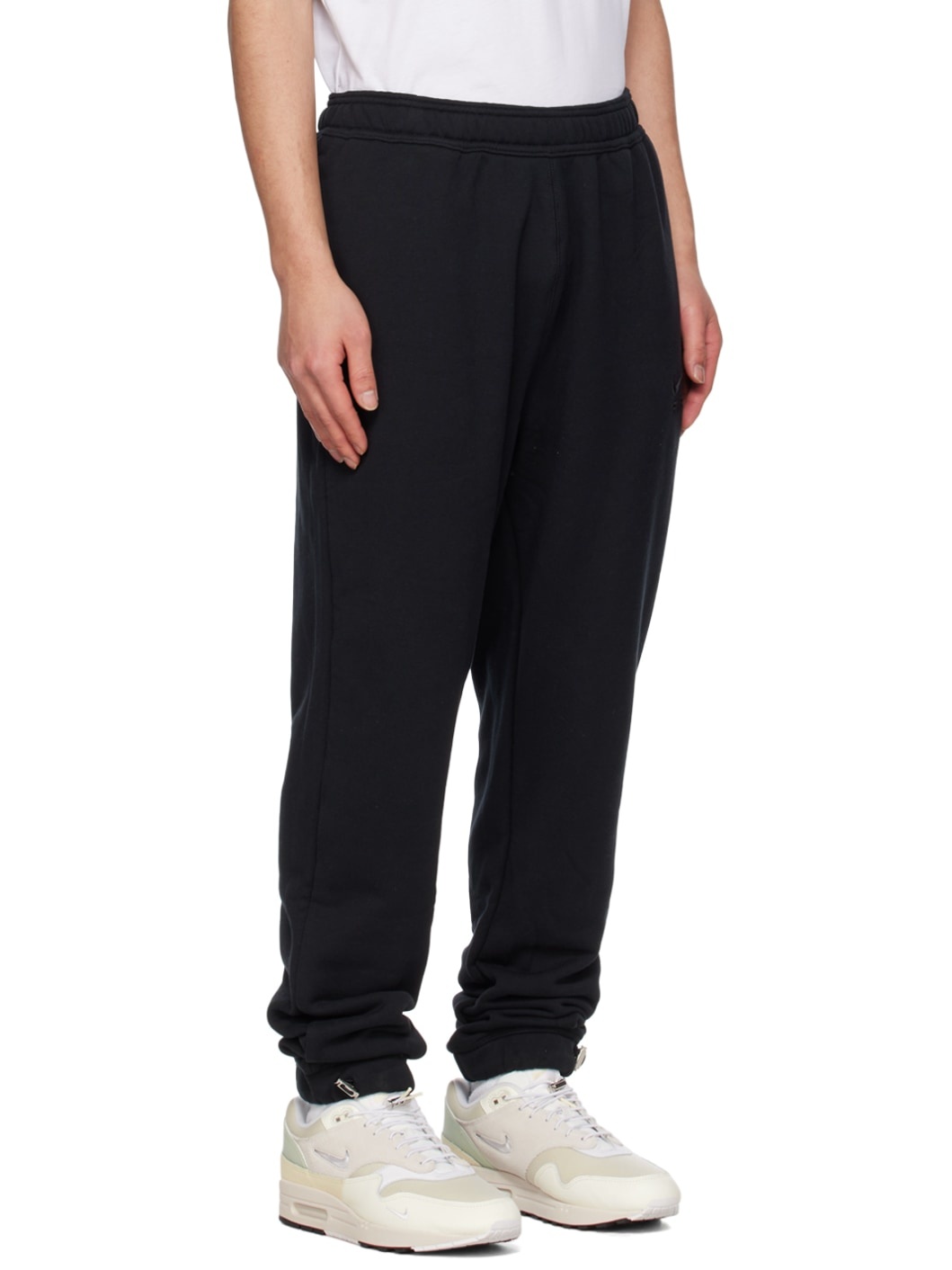 Black Embroidered Lounge Pants - 2