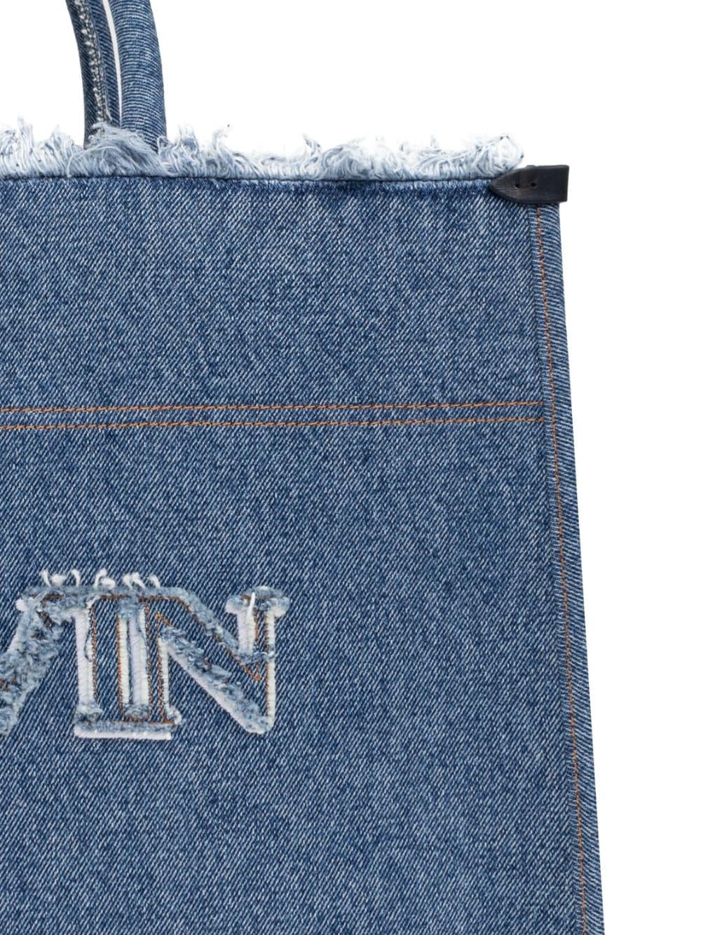logo-embroidered tote bag - 5
