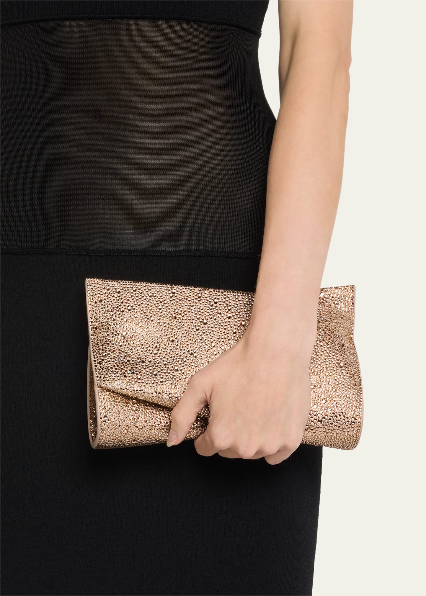 Loubitwist Small Strass Clutch Bag - 2
