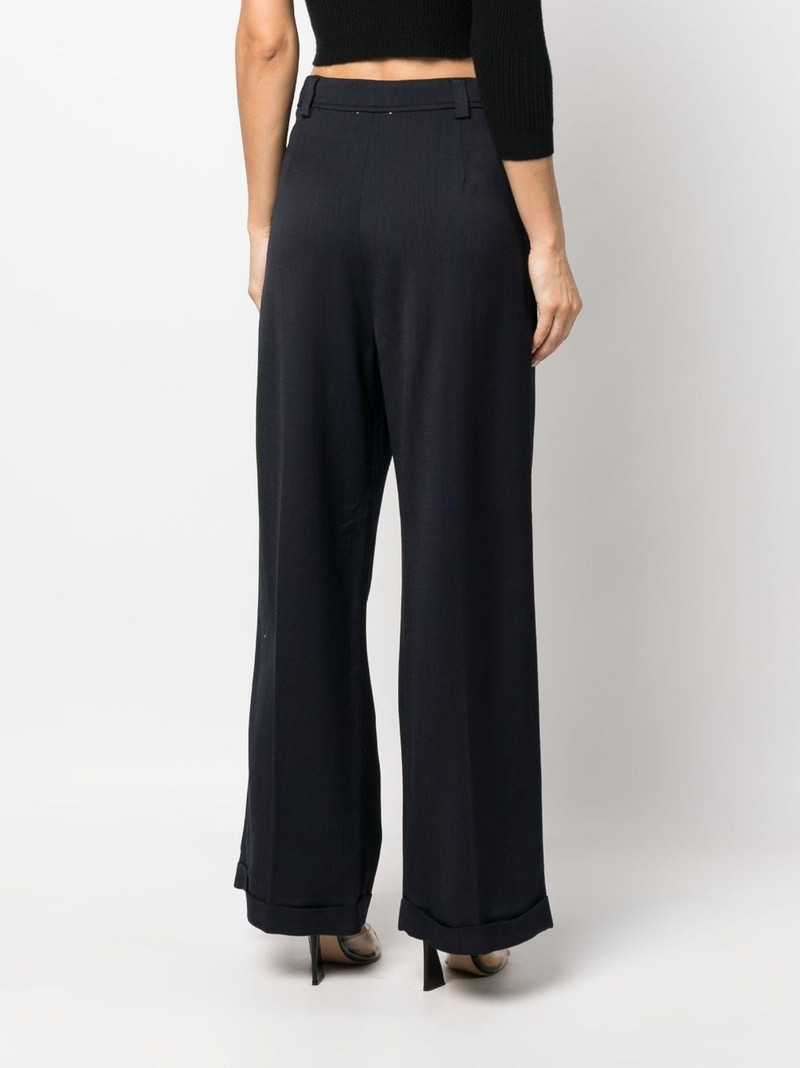 wide-leg tailored-cut trousers 4