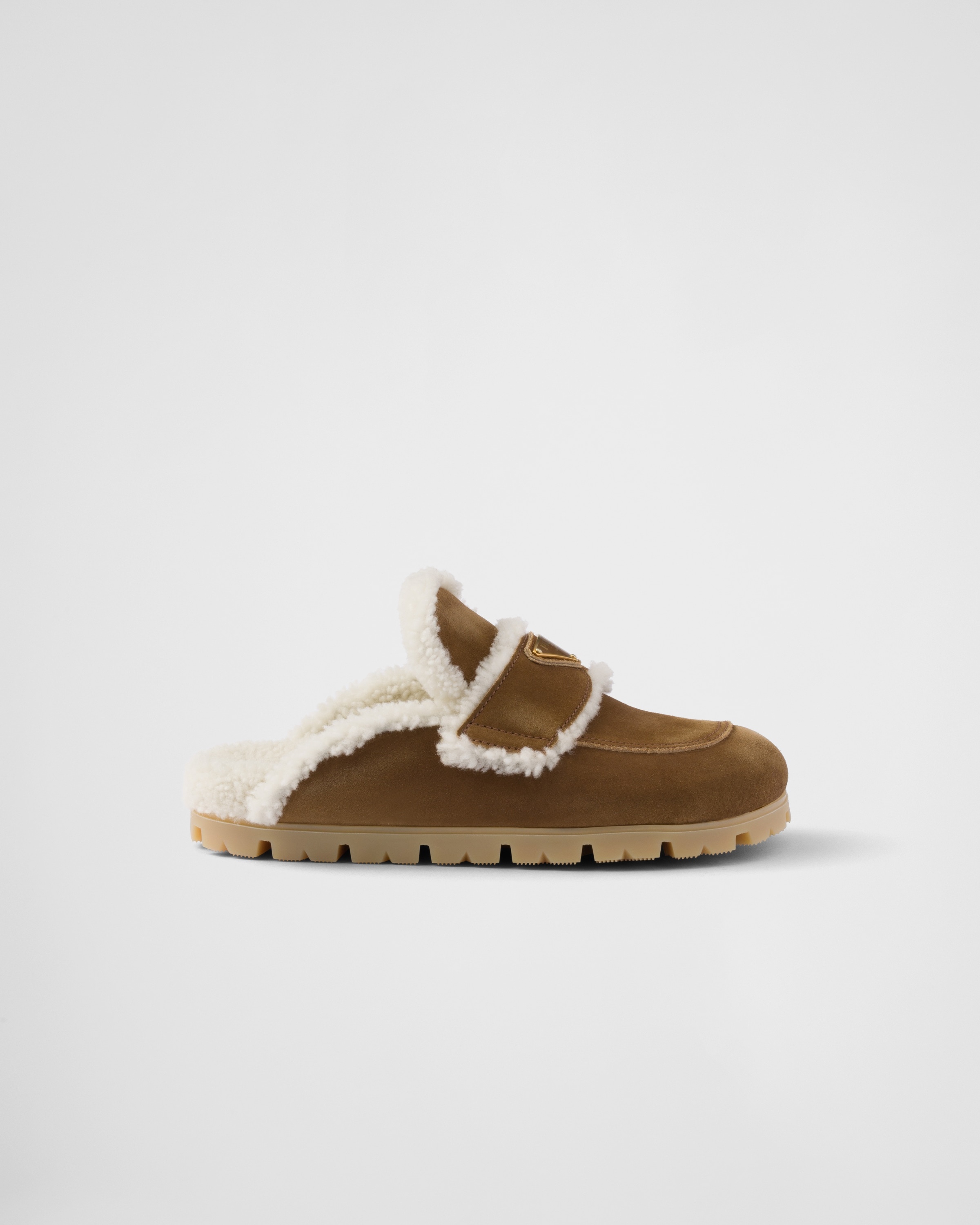 Suede and shearling slippers - 2