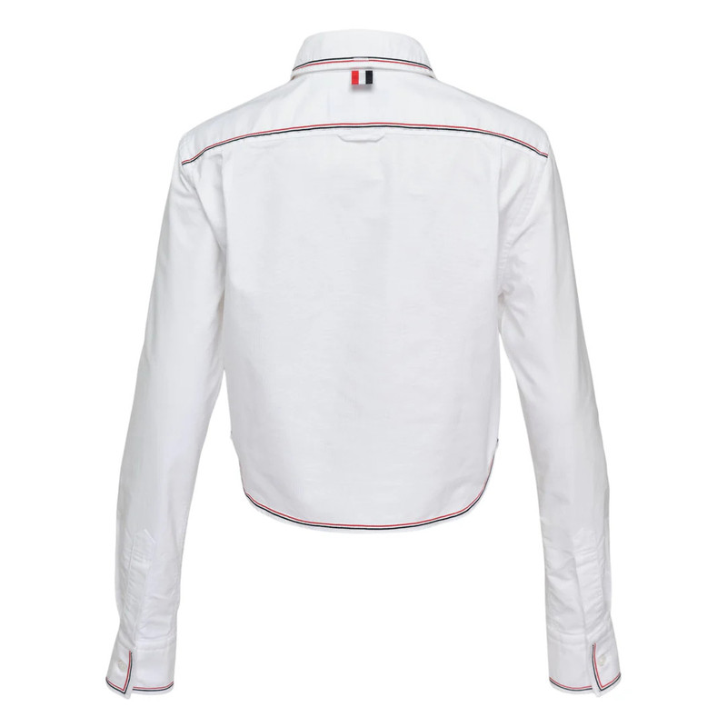 Thom Browne Long Sleeve Classic Cropped Shirt outlook