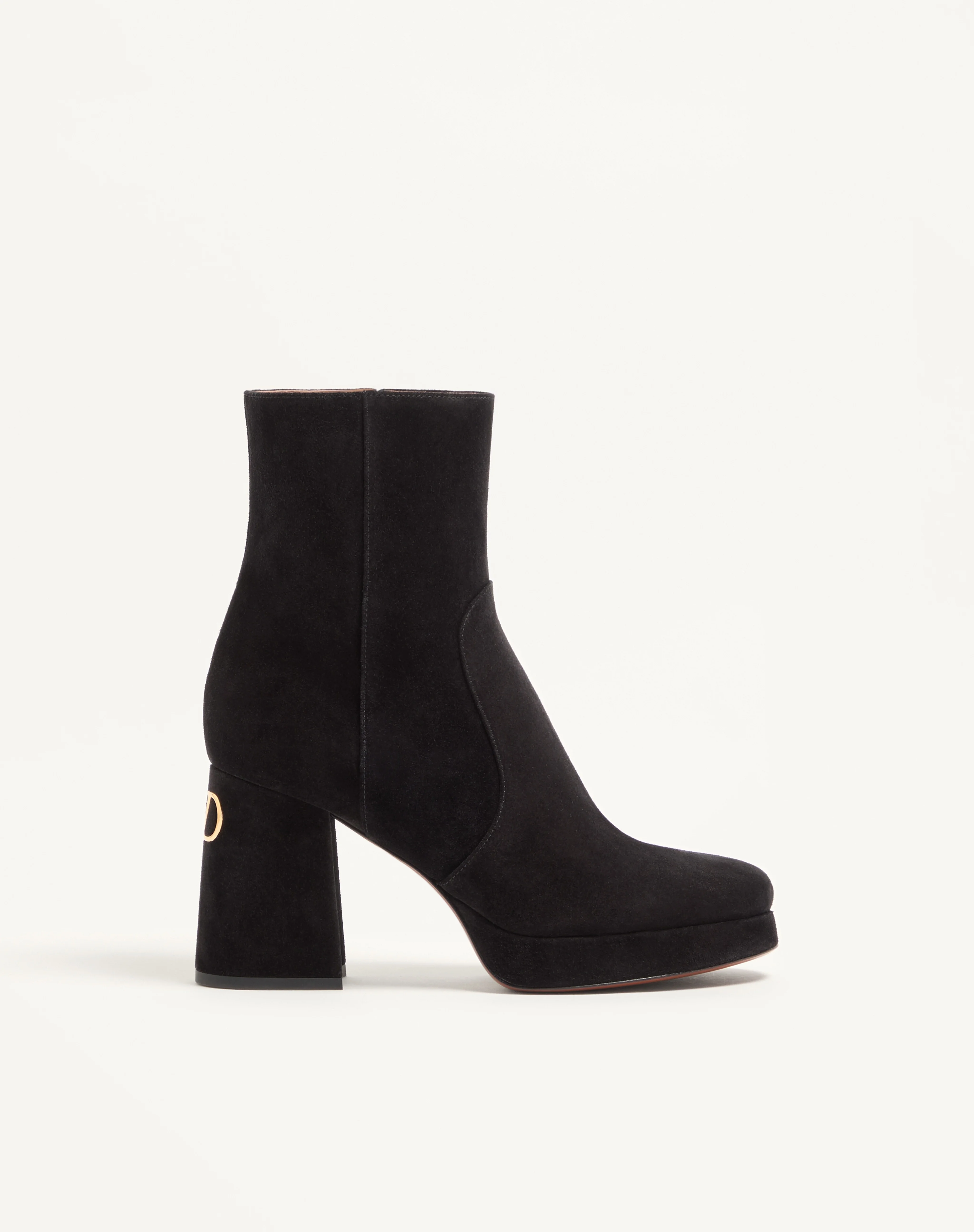 FAWCETTE PLATFORM ANKLE BOOT IN SPLIT LEATHER 90MM - 1