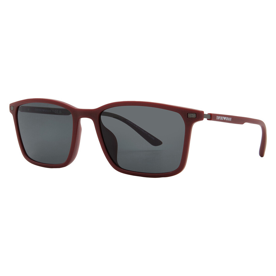 Emporio Armani Dark Grey Rectangular Men's Sunglasses EA4223U 526187 56 - 2