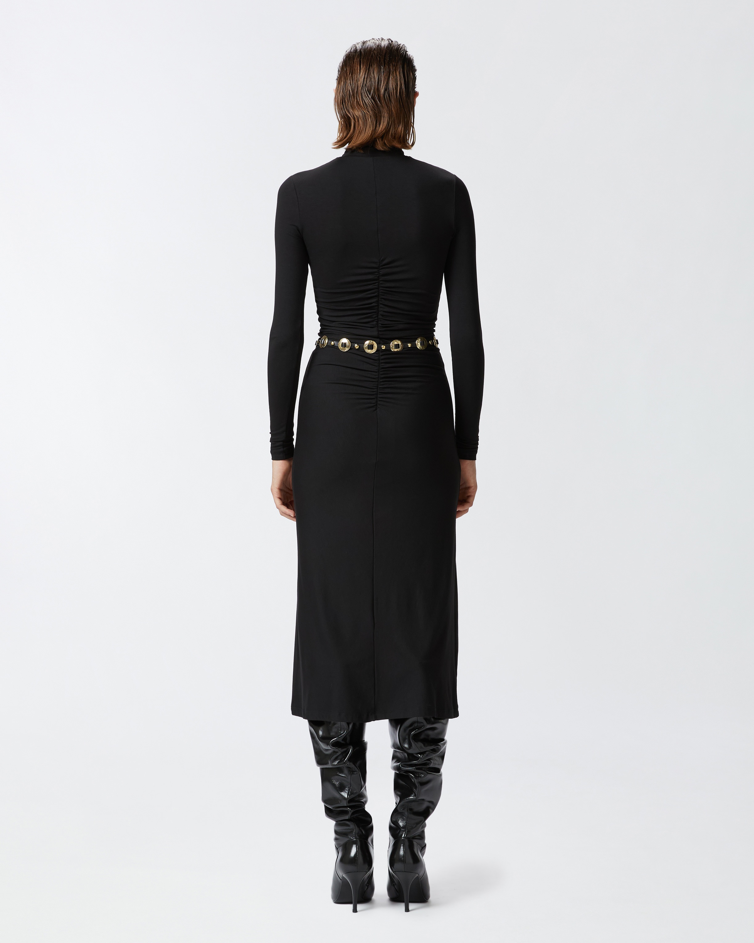 JERSEY MIDI DRESS WITH ZIP - 5