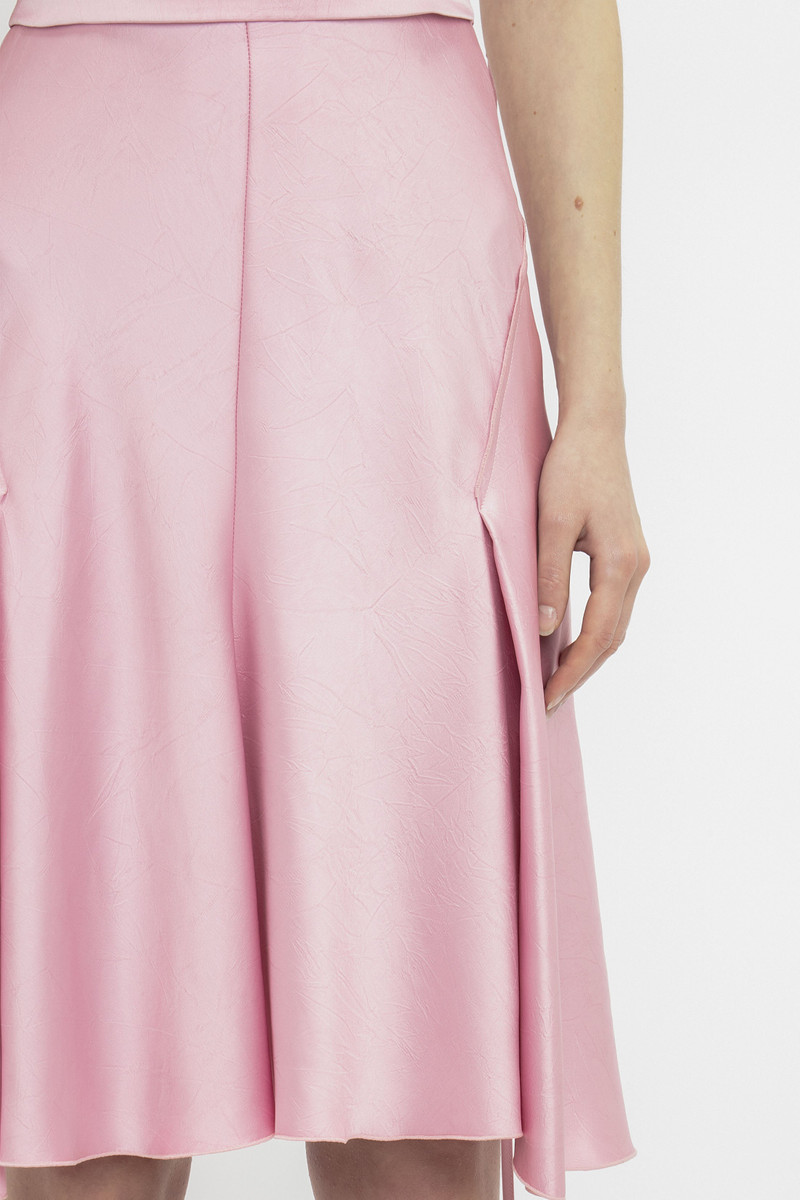 Draped Sleeve Cut Out Mini Dress In Rose 8