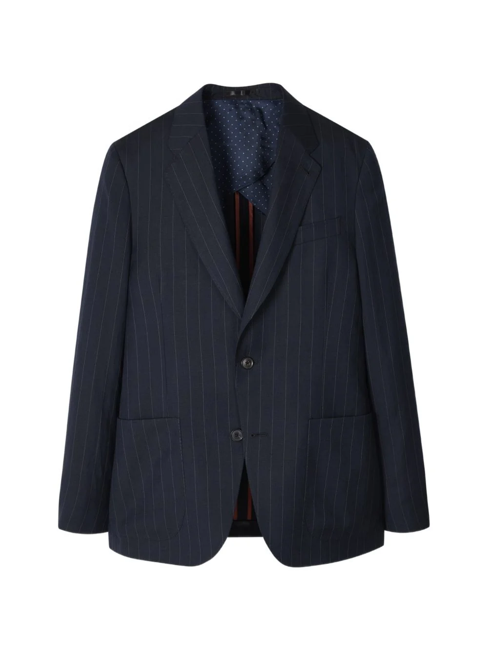 pinstripe two-button blazer - 1